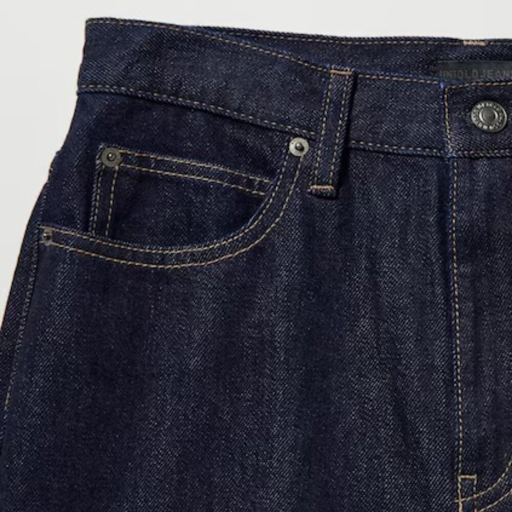 NWT Uniqlo Women Wide Straight Jeans - Picture 3 of 10